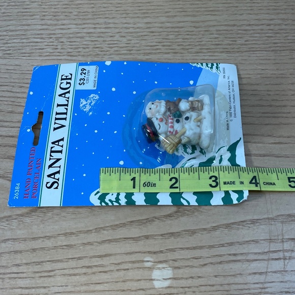 1992 Fabri-Centers of America Christmas Gnome Elf & Snowman Santa Village #26384 - Picture 6 of 6